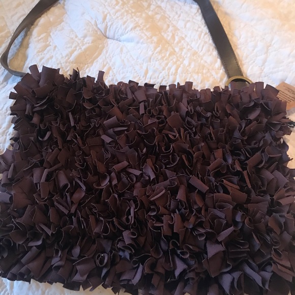 Handmade Brazilian Recycled Bikini Scrap Shoulder Bag. - Picture 2 of 6